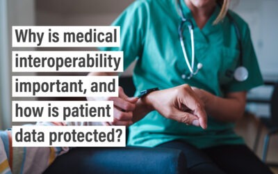 Why is medical interoperability important, and how is patient data protected?