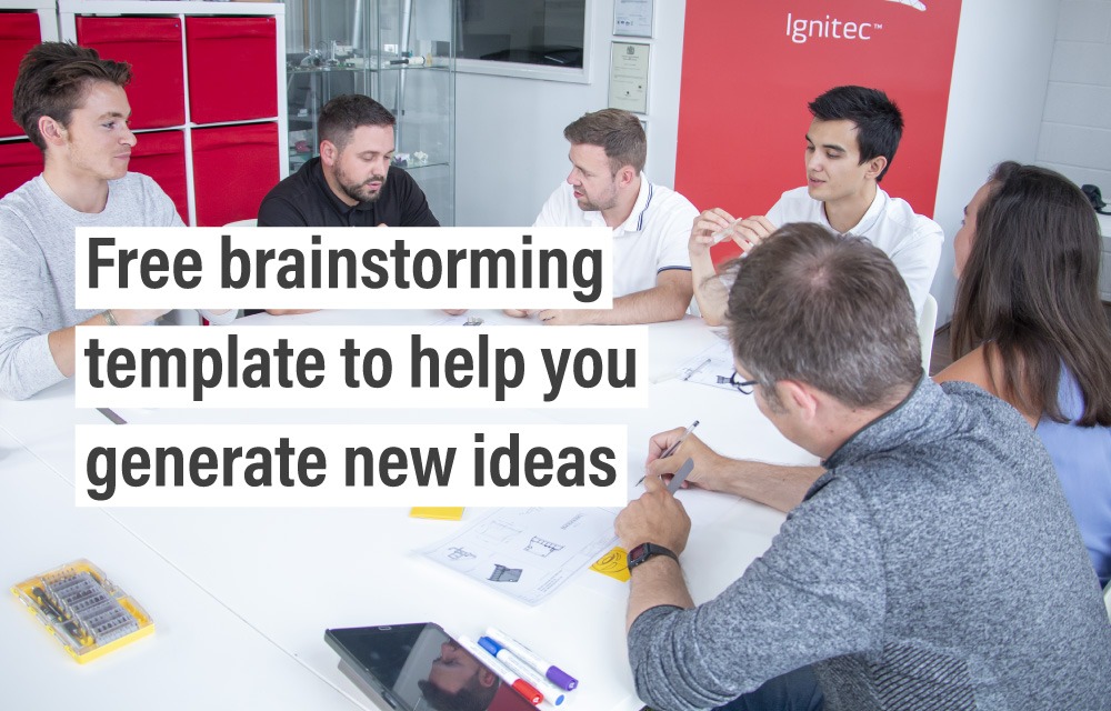 Free brainstorming template to help generate new ideas