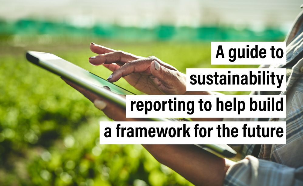 A guide to sustainability reporting to help build a framework for the future